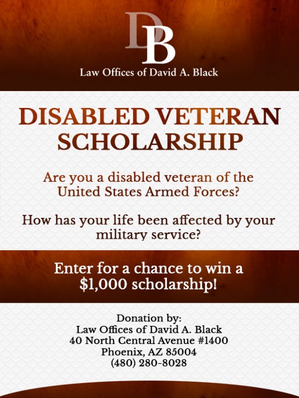 Scholarship for Disabled Veterans Phoenix Criminal Defense Attorney